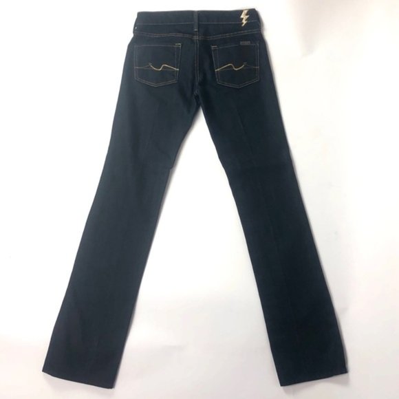 7 for All Mankind Womens Lowrise Straight Jeans - Picture 2 of 4